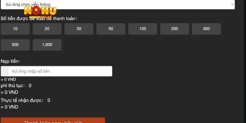 Những ưu điểm khi thực hiện nạp tiền Nohu90